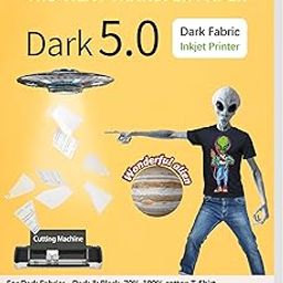 TransOurDream Dark 5.0 Iron on Heat Transfer Paper for Dark Fabric (5 Sheets, A4) T Shirt Transfers Paper for Inkjet Printer Printable Heat Transfer Vinyl for T-Shirts (TRANS-D5-5)-picture-31