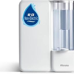 Rbioko RO Water Purifier without Electricity, 0.0001μm Filtering Accuracy for Real Purified Water, Patented Technology of Non Electric RO Purification, RO＋MF＋AC (White)-picture-13