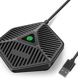 Conference USB Microphone Portable USB Microphone with Mute Button Plug and Play Conference Microphone for Skype Online Class Compatible with Mac OS X Windows-4