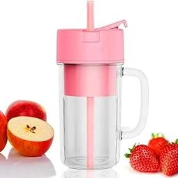 Blue Tick Portable and Rechargeable Battery Juice Blender – 500ml USB Mini Mixer with SUS304 Blades for Smoothies, Shakes & Travel (Pink)-16