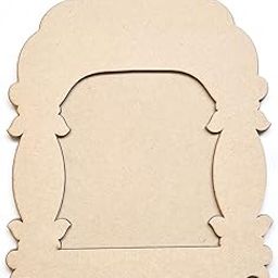 ADIKALA™ Plain jharokha Mdf Cutout for DIY Art And Craft | Wall Hanging Decorations, Festival Gift, Wedding 13X9(IN) | 33.02X22.84(CM) (DESIGN 10)-image-3