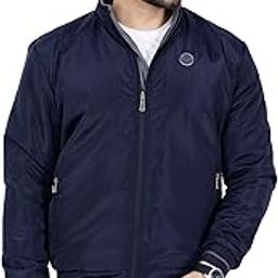 Full Sleeves Bomber Jacket for Men | Polyester Men's Reversible Standing Collar Lightweight Winter Jacket, Regular Fit-image-42