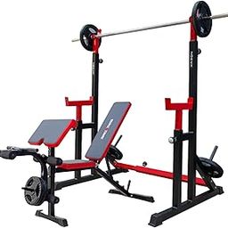 Zorex Fitness ZF-114 Squat Stand with ZF-110 Preacher Curl Bench Home Gym Combo Workout Bench Weight Lifting Rack Squat Stand Weight Lifting,Exercise Bench Adjustable Incline, Decline, Flat Bench-14