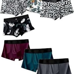 Men's Poli Reyon Trunk Underwear Snug Fit| Soft Stretch Solid and Printed Innerwear | Breathable Comfort | Regular Fit Boxer Briefs for Everyday Wear (Pack of 7)_PC-27-image-82