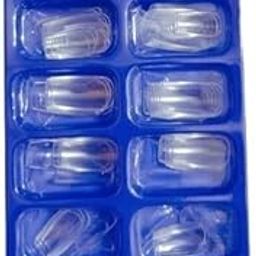 D.B.Z. Professionals DIY 100 Pcs False Style Fake Nail Art Half Acrylic French Artificial UV Gel Tips Set Transparent (Pack of 100)-image-6