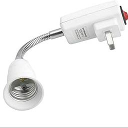 ATORSE® E27 to US Plug Light Bulb Socket Adaptor Converter LED Lamp Base Switch|Home Items for Living Room, Home & Garden, Home Product, Flower Planters for Home-office-Lawns|-27