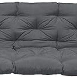Cotton Outside Benches Cushion With Backrest, Thicken Swing Cushions 2/3 Seater Replacement, Porch Swing Cushions Outdoor (40 X 40 Inch, Grey)-12