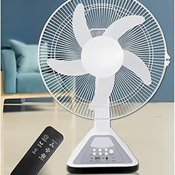 Drumstone 𝟏𝟓-𝐘𝐞𝐚𝐫 𝐖𝐚𝐫𝐫𝐚𝐧𝐭𝐲 14-Inch Solar Charging Table Fan – 3-Speed, 85° Oscillating, Adjustable Tilt, Remote, Quiet for Home, Outdoor, RV, Camping, Emergency Use, Power Backup-22