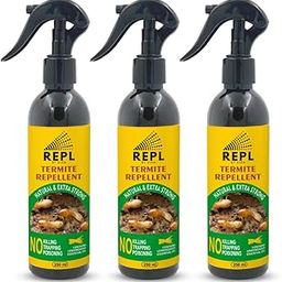 Repl Termite Repellent Spray for Home Pack of 3 | Termite Spray For Home | Herbal Termite Spray Bottle for Pantry, Doors, Wood, Wall | Eco-Friendly | Alternative to Termites Poison with Essential Oils | 250 ml x 3-image-91
