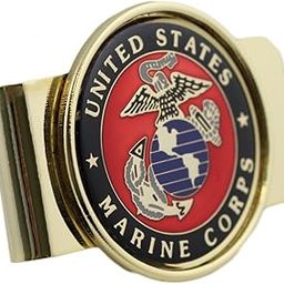 US Marine Corps Logo Money Clip Military Money Clips With Free Velvet Gift Pouch-image-3