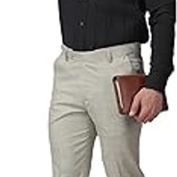 Auto Adjustable Waist Checkered Formal Trouser for Men | Checks Trouser for Daily Office Wear | Flexi Waist Pant for Men-image-83