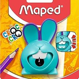 Maped Croc Croc 1 Hole Pencil Sharpener for Kids|Smooth Sharpening|Mess-Free|Comfortable Grip for Easy Holding|Fancy Rabbit Style|Canister Stores The Dust|Long Lasting|Ideal for Daily Use|Pack of 1-image-72