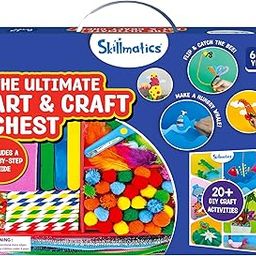 Skillmatics Ultimate Art & Craft Activity Kit, 2000+ Pieces, Art & Craft Supplies, Diy Creative Activity, Step-By-Step Guide, Gifts For Girls & Boys Ages 6, 7, 8, 9 To 13 - Paper, Multicolor-76