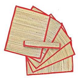 RISENATURE Aasan Mat for Sitting - Grass Aasan Korai Grass Mat for Pooja 23 x 17 Inch (5)-14