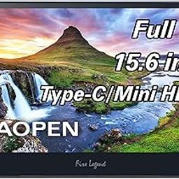 Acer AOPEN 16PM6QT 15.6 inch (39.62 cm) Full HD Portable IPS Touch LCD Monitor with LED Back Light (USB Type-C & 1 x Mini HDMI Port), Anti Microbial Coating, Zero Frame, Intergrated Speakers, Black-23
