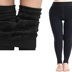 Plus Size (XL) Ankle Length (32 to 40 Waist) Stretchable Women Warm Thick Fur Lined Fleece Winter Thermal Soft Legging Tights Stocking for Girl & Women-image-26