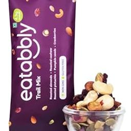 Eatabbly Trail Mix – Almonds, Roasted Cashews, Pistachios, Pumpkin Seeds & Cranberries | 10 Snack Packs | Premium Superfood Mix | Healthy, Gluten-Free, On-the-Go Snack-image-64
