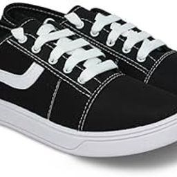 Men's Casual Black Sneakers | Lightweight & Stylish Lace-Up Shoes | Comfortable, Anti-Skid, Durable & Breathable | Trendy Streetwear, Walking, Travel & Outdoor Activities-picture-18