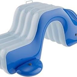 CALANDIS™ Inflatable Pool Slide Inflatable Play Center for Yard Blue and White | Inflatable & Kid Pools | Swimming Pools | Pools & Spas | Yard, Garden & Outdoor Living-image-43