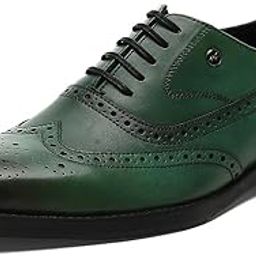 Mens Solid Lace Up Genuine Leather Formal Brogue Shoes (201826FW)-image-40