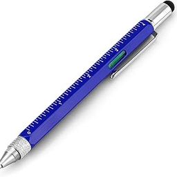 MURTISIDDH Multifunction Pen, 6 in 1 Tool with Ballpoint Pen, Touch Screen Stylus, Ruler, Spirit Level, Flat-head Screwdriver, All-in-One Tech-Tool Gadgets for Mens Gifts-16