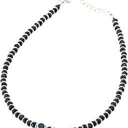 925 Sterling Silver Anklet Pair With EvilEye Charm Minimal Design Indian Style Oxidized Finish Stamped 92.5 Suitable For Women Casual Ethnic Party Daily Use Fashion Accessory-image-33