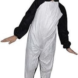 Kaku Fancy Dresses Fleece Penguin Bird Costume For Kids - Black, 7-8 Years | Animal Fancy Dress For Boys & Girls-image-92