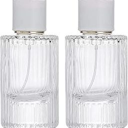 Hunky Dory 2pcs 30ml Empty Refillable Reusable Perfume Bottle With Cap and Metally Pump For Perfume, Essential oil, Beauty,Travel And Costmeic Use (Pack of 2).-18