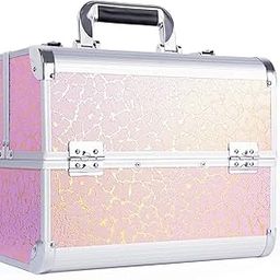Adson Professional Beauty Makeup Cosmetic Vanity Case/Box (Rose Gold)-image-32