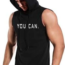 Sleeveless Hoodie for Men Dry Fit Vest Gym Wear Graphic Printed Stylish Round Neck Running Sando-image-58