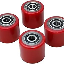 SE Spare PU Loading Wheels (Rear, With Bearing) for Hand Pallet Trucks, 2.5-3 Ton (80 x 70mm) - Best for Smooth and Even Floors - Pack of 4-image-80