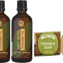 Metherb Kusumba (Safflower) Essential oil 2x100ml with Thanaka Soap-image-68
