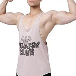 FUAARK Men's Super Combed Cotton Tank Tops Gym Bodybuilding Vest Fitness Workout Sleeveless Stringers-picture-20