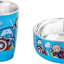 SKi Homeware Avengers Printed Stainless Steel Bowl 400 Ml & Mug 250 Ml (Avengers)-image-40