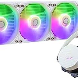 Cooler Master ML360L Core ARGB CPU Liquid Cooler - White | Support Intel & AMD Processor - LGA1700, LGA1200, LGA1151, AM5, AM4 | Gen S Dual Chamber Pump | 360mm AIO | New Pressure Optimised Fans-picture-9