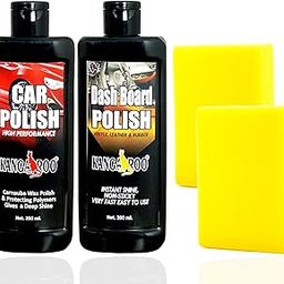 Kangaroo® CAR Polish 200 ML + Dashboard Polish 200 ML + 2 Foam APPLICATORS-25