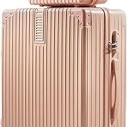 Turismo - Suitcase Trolley Bag, Detachable Vanity/Makeup/toiletries Bag, Anti-Theft Lock, Anticollision Corners, Noiseless 360° Rotating 8 Wheels (Peach Pink, Cabin 20 inch)-image-51