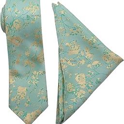 Men's Green Paisley Tie & Pocket Square-image-39