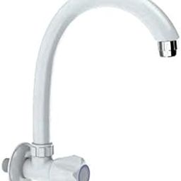 Watertec PVC Wall Mounted Long Sink Tap ( White ) Glossy-image-55