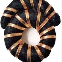 Bharatanatyam Hair Bun - Half Moon Shape And Full Round Hair Bun For Classical Dance, Kuchipudi Dance, Weddings and Events-image-44