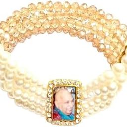 Leepax Guruji Bracelet/Blessings of Guruji Bracelets For Man & Women Ladies | Guru Ji swaroop Bracelet handmade crystal and pearl mix Pack Of 1||F604-image-70
