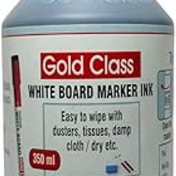 Gold Class White Board Marker Ink - 350 ML_PCK-01_Blue| Suitable for White Board Surface |School Stationery |Easily Refill |Bold Blue Color |Smudge Proof|Quick Drying |Indian Brand.-31