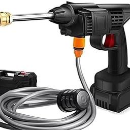 HITWA® Cordless Portable Wireless Pressure Washer Gun 48V High Pressure Water Gun for Car Wash and Bike Cleaning with Adjustable Nozzle and 5M Hose Pipe-image-94