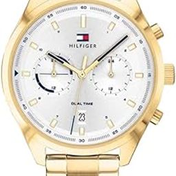 Mens Bennett Silver White Dial Analogue Watch - TH1791726-image-15