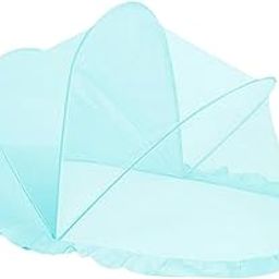 ARTISOUL® Folding Baby Bed Netting Bedding Cute Protective Net for Infant Decor Travel Blue | Bedding | Canopies & Netting-image-78