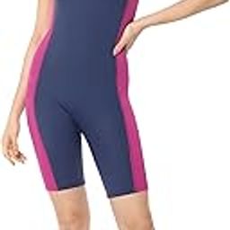 Solid Round Neck Padded Leg Suit-image-52