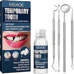 LOOM TREE Temporary Tooth Repair Kit with Mouth Mirror for Teeth for Family Home Use | Denture Care-29