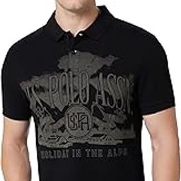 u.s. polo assn. denim co. Denim Co. Mens Beige Half Sleeve Cotton Fitted Polo Shirt-picture-36
