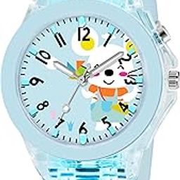 LED Luminous Child Kids Children Cute Cartoon Multi Color Lights Watch for Girls -W327-picture-42