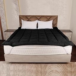 AVI Ultimate 500 GSM 2" Thick Microfiber Mattress Topper California King 72 x 84 Inch-Extra Thick Mattress Padding, Soft & Supportive Mattress Topper for Sleep Comfort, Enhancing Restful Nights, Black-image-56